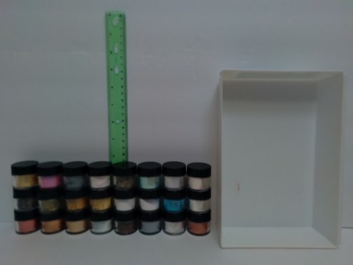 An Assortment Of Glittery Embossing Powders -Jacquard Products Crafts- Preowned - Picture 5 of 11
