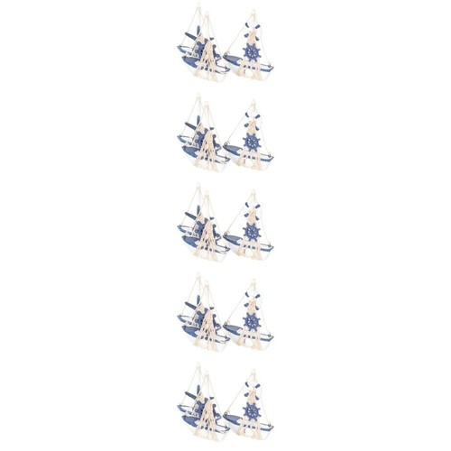 5 Pack Segeldekoration meilleur Desktop-Segelboot-Ornament Segelbootförmiges Büro