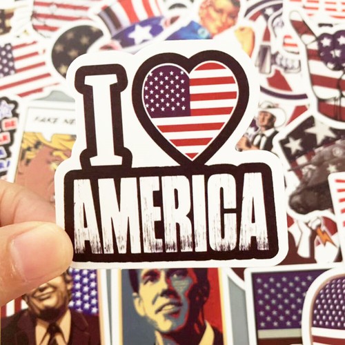 50pcs USA America Trump 2020 Vinyl Decal Stickers Laptop Waterproof Phone - Picture 3 of 5
