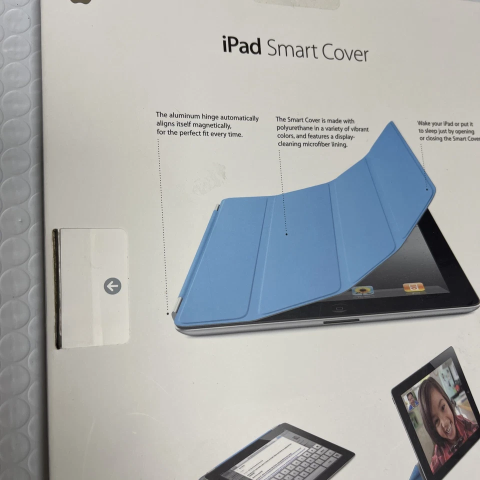 Original APPLE iPAD 2 Gray Smart Cover MC939LL/, Brand New, Factory Sealed Case - Image 3 of 4
