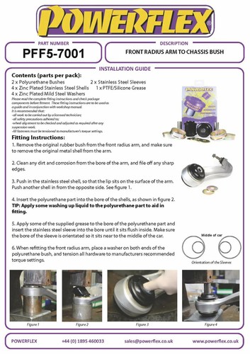 Powerflex FR Radiusarm zu Chassis Buchsen für Rolls-Royce Wraith 12-18 PFF5-7001 - Bild 3 von 12