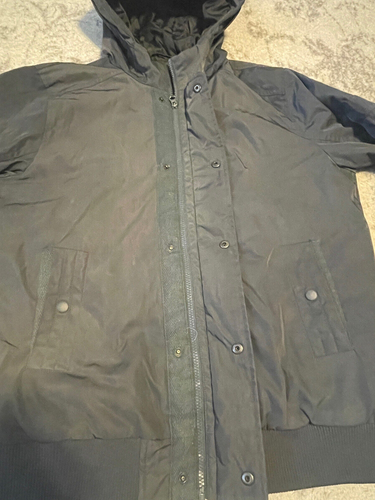 Men’s Swiss Tech Soft Shell Jacket Black Size Large (38-40) Zip Pockets Hooded - Picture 6 of 11