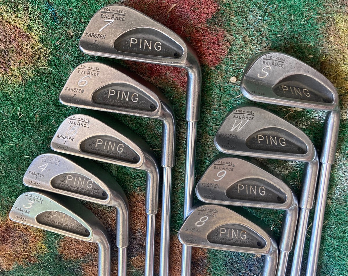 Ping Karsten Toe-Heel Balance Orange Dot 9 Iron Regular Steel Shaft ProOnly Grip Ping Karsten Toe-Heel Balance Orange Dot 9 Iron Regular Steel Shaft ProOnly Grip