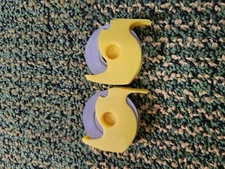 2 Labelon Embossing Tapes Black 3/8" x 12 Ft. / New in Cartridge