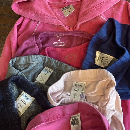 READ Carters Oshkosh Girls Size 4 Huge Fall Winter Clothing Lot Leggings Shirts - Picture 2 of 24