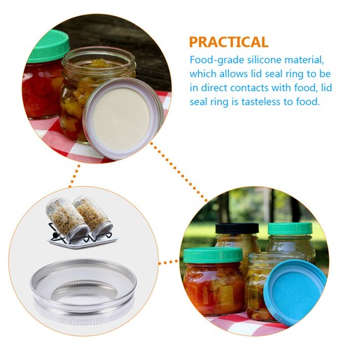 20Pcs Jar Silicone Rings Mason Jars Sealing Gaskets Sealing Rings - Picture 5 of 12