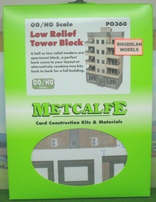 00/HO Scale Low Relief Tower Block 00/HO Scale Low Relief Tower Block