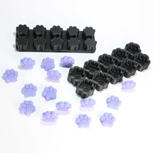 Mini PAW (x10) Bath Bomb Mold, DIY original Bath Bombs Set 3D Printed Kit - Picture 4 of 10