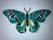 HOME GARDEN POOL YARD - BUTTERFLY WALL DECOR 71275  BLUE /MULTI  7" X 4" NEW