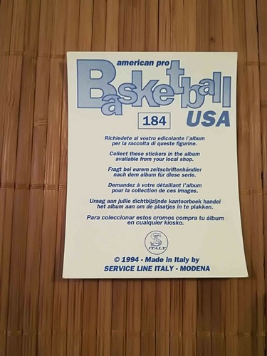 SL Italy NBA Basketball USA 1994 1995 94 95 PICK ANY STICKER - Picture 293 of 309