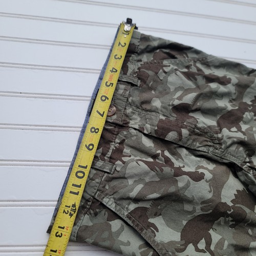 Kion D Boys Camo Green Cargo 100% Cotton Shorts Sz 10 - Picture 6 of 8