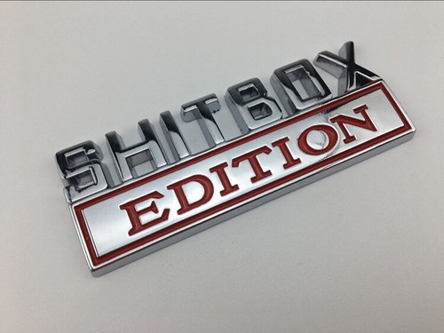 ShitBox Edition 3D ABS Car Badge Emblem - Picture 6 of 13