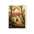 Mount Fuji Japan Poster Print- Best Home Japanese travel Art Wall Decor Gift