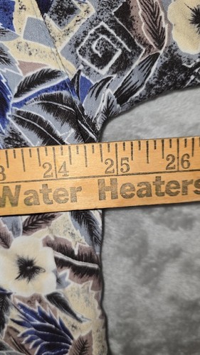 VTG 80s 90s Hawaiian Shirt Men's Luau Hibiscus All Over Print Resort Wear Aloha - Picture 13 of 16