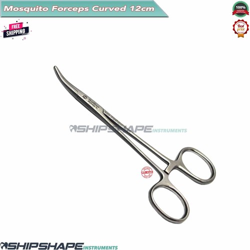 Hemostat Mosquito Forceps Curved 5" Surgical Micro Halsted Plier Artery Clamp SS - Picture 6 of 7