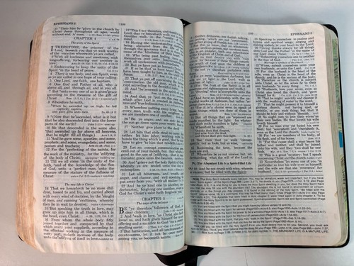 The Open Bible Edition KJV Robison Senders Edition Holy Bible 1977 Leather - Imagen 15 de 19