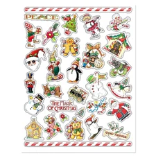 Mary Engelbreit® Christmas Stickers Seals USA MADE #70