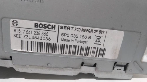 5P0035186B Audio System/Radio Cd for SEAT ALTEA XL (5P5) Stylance / Styl 3623681 - Picture 5 of 10