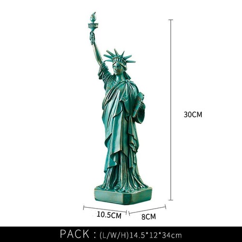 30 cm Ciudad-Recuerdos Estatua de la Libertad Escultura Decoración del Hogar Resina Patrimonio Regalo - Imagen 9 de 20