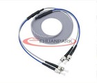50M Armored Cable Fiber Optic Patch Cord ST-ST Pigtail Multi-Mode Cables Duplex