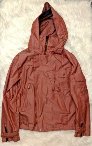 HOLDEN Hooded Snowboard Winter Jacket Coat Mens Salmon Color Size L - Picture 2 of 12