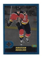 2001-02 TOPPS CHROME KRISTIAN HUSELIUS ROOKIE CARD #153