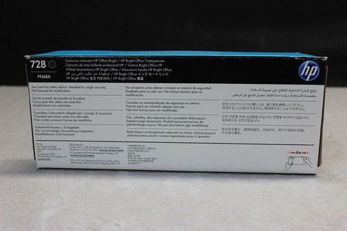 Cartuccia di inchiostro originale HP DesignJet 728 nero opaco brillante ufficio F9J68A - Foto 4 di 4