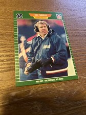 1989 Pro Set BILL PARCELLS RC ROOKIE #293 HOF Giants Football Card (b2)