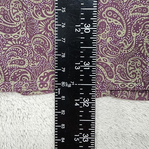 Resistol Shirt Mens Medium Purple Paisley Pearl Snap Long Sleeve Western Rodeo - Picture 10 of 11