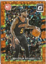 2017-18 Donruss Optic Malcolm Delaney Orange Prizm SP 143/193 Atlanta Hawks
