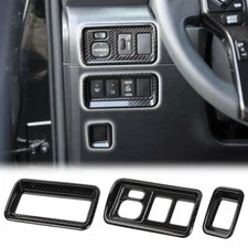Rear View Mirror Button Adjustment Decoration Cover Trim Bezel for 4runner 2010+