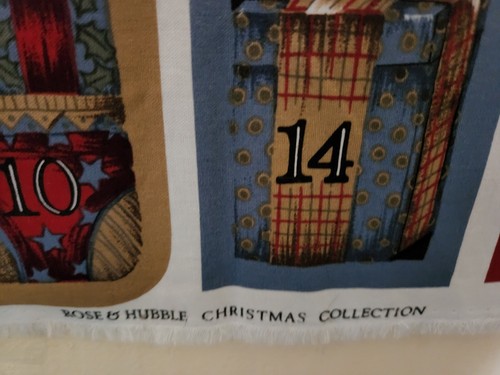 Christmas Advent Calendar Fabric Panels - You Pick - Picture 21 of 26