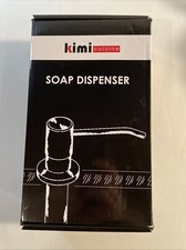 Kimi Cuisine Soap Dispenser for Kitchen Sink Black Matte  Stainless Steel