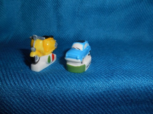 ITALIAN Icons SYMBOL Italy Colosseum Set of 10 Figurines FRENCH Porcelain FEVES - Picture 6 of 12