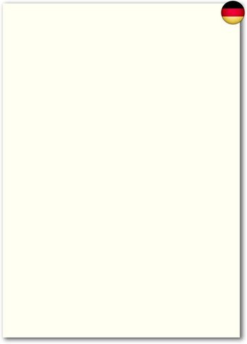 100 DIN A4 Papierbogen Planobogen - Naturweiß (Weiß) - 160 g/m² - 21 x 29,7 cm -