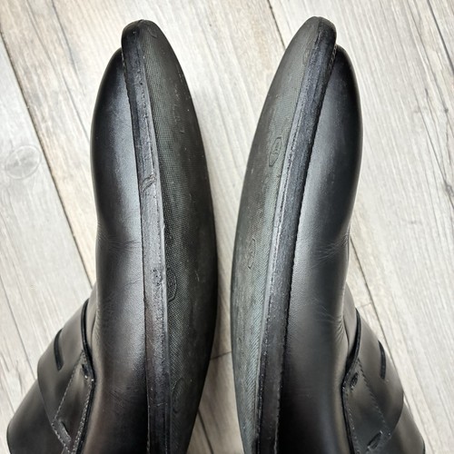 Louis Vuitton Schwarz Leder Slipper Halbschuhe Herren Größe 11 Hergestellt in Italien - Bild 6 von 24