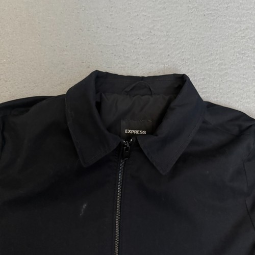 Express Jacke Herren Größe M schwarz durchgehender Reißverschluss *Flecken - Bild 7 von 10