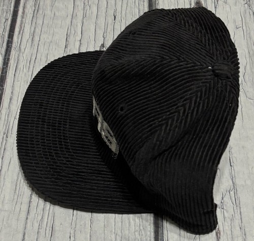 Vintage 80s San Antonio Spurs Black Corduroy Snapback Hat Cap Rare - Picture 4 of 11