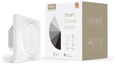 MOES WLAN Smart Dimmer Lichtschalter Touch Dimmschalter weiß WiFi APP Steuerung