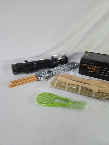 Kit para hacer sushi, máquina de sushi todo en uno con esteras de bambú, bambú NUEVO. 15 piezas - Imagen 5 de 11