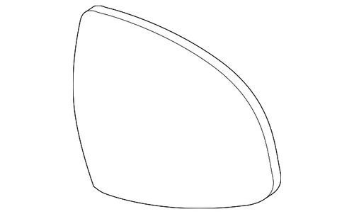 Genuine BMW Mirror Glass 51-16-7-354-634