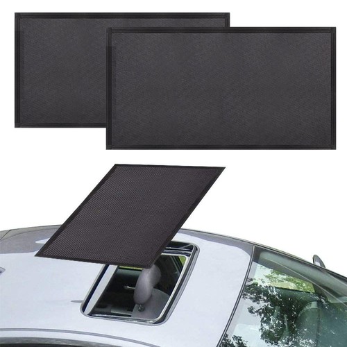 Accesorios Coche Techo Corredizo Malla Magnética Negro Parasol Cubierta Protector 95x55cm - Imagen 10 de 14