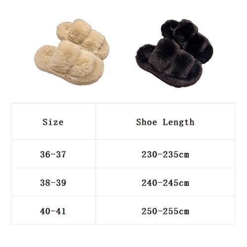 Open Toe Fluffy Slippers Indoor Winter Warm Fashion House Shoes - Picture 3 of 22