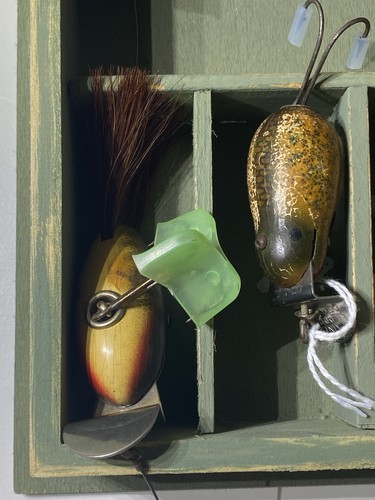 Vintage Creek Chub Bait Co. Lures DigBat/wiggler/Baby Pike. W/Display Box New - Picture 15 of 20