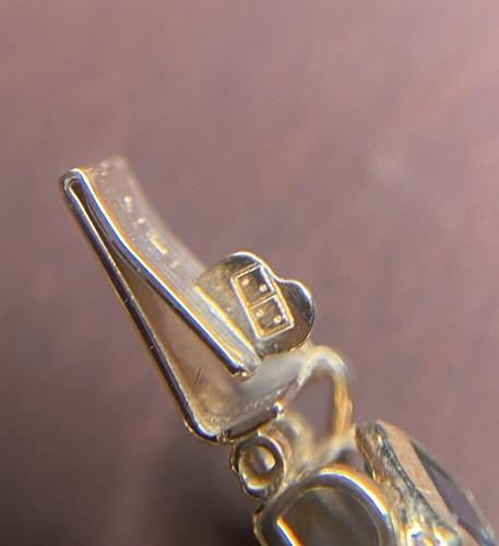 Vintage Signed Mexican Imperial Gold Co. 14kt Yellow Gold Multi-Colored Bracelet - Picture 7 of 7