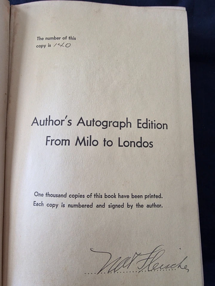 FROM MILO TO LONDOS / Nat Fleischer / Signed 1st / RARE Wrestling History 1936 - Imagem 2 de 4