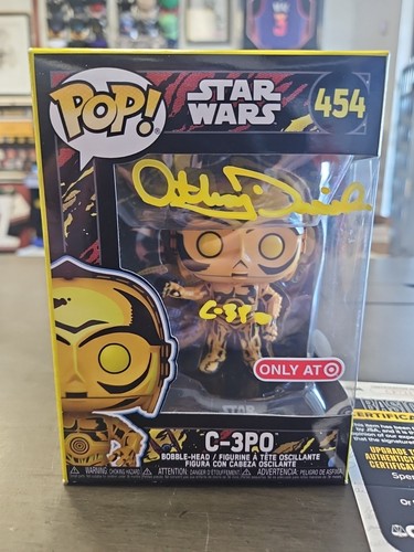 Anthony Daniels Signed C-3PO Star Wars Funko Pop #454 Target Exclusive JSA COA - Picture 1 of 6