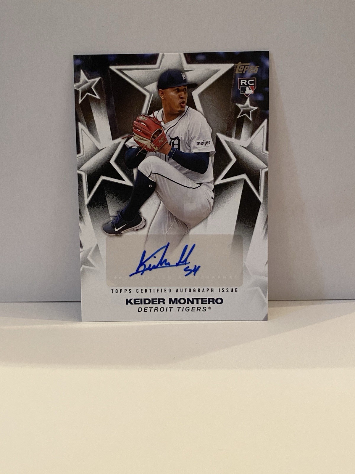2025 Topps Series 1 Keider Montero Baseball Stars Rookie Auto #BSA-KM Tigers