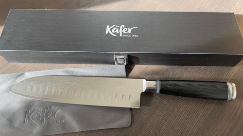 Käfer - Damast Santoku Messer - Edelstahl Pakka-Wood - Bild 4 von 5