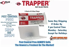 2 Trapper Rat Glue Board Trap Trays Catch Rats Mouse Mice Insects Spider Lizards